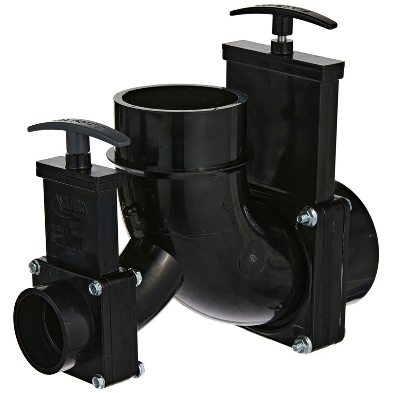 Valterra T81 Ell Double Rotating Valve, 3" Hub x 1-1/2"