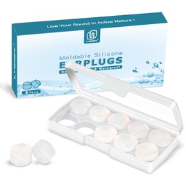 LYSIAN Moldable Soft Ear Plugs for Sleeping - Water Proof Noise Cancelling Wax Reusable Earplugs for Swimming, Travel, Flying - Suit for Side Sleeper, Kid and Adult