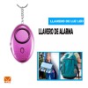 Maíz Alarma Personal Llavero Sonido + Luz Led Defensa Personal