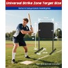 Garbuildman Baseball Strike Zone Target for Plastic Balls, Portable Metal