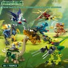 8 Packs Armor Battle Dinosaur Jurassic Building Block Set for