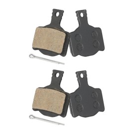 HARFINGTON 2set Disc Brake Pad 1.19" x 1.32" Semi-Metallic Bike Brake Pads with Pin for BB7 M355 M446 M640 Mountain Road Bikes, Black