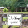 3 Pcs Double Sided Wedding Directional Signs 14.37 x 11.22