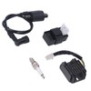 Ignition Coil 6Pin CDI Voltage Regulator Spark Plug Kit for