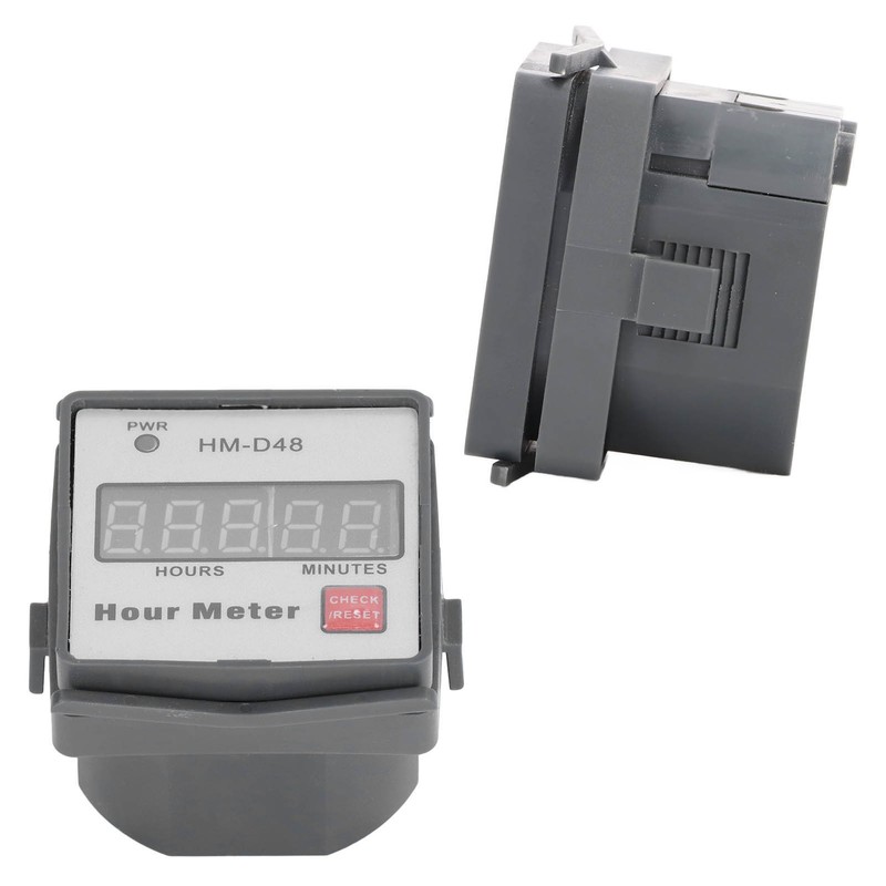 Hour Meter Digital Display Timer ABS Gauge 0‑999.99 Hours Timing