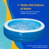 Blue Wave Inflatable Swimming Pool with Cover – 7.5-ft Round
