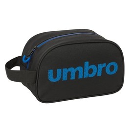 Safta Umbro Jet Black Children's Toiletry Bag, Medium with Handle, Children's Toiletry Bag, Adaptable to Cart, Easy Cleaning, Convenient and Versatile, Quality and Resilience, 26 x 12, black, Casual