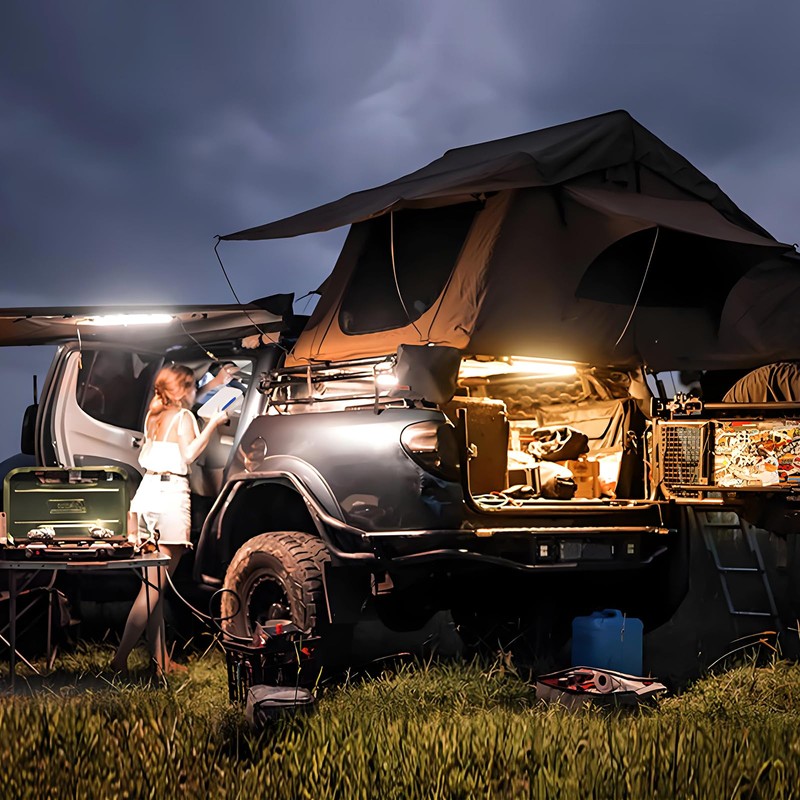 12V LED Exterior Light Bar Kit Dimmable Camping String Lights