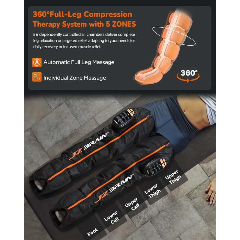 Sequential Air Compression Recovery System : Professional Full Leg Compression