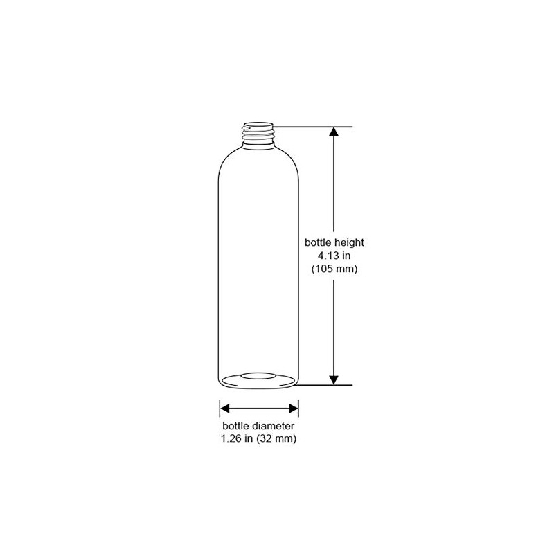 Premium Essential Oil 2 Ounce PET BPA-Free Plastic Empty Refillable