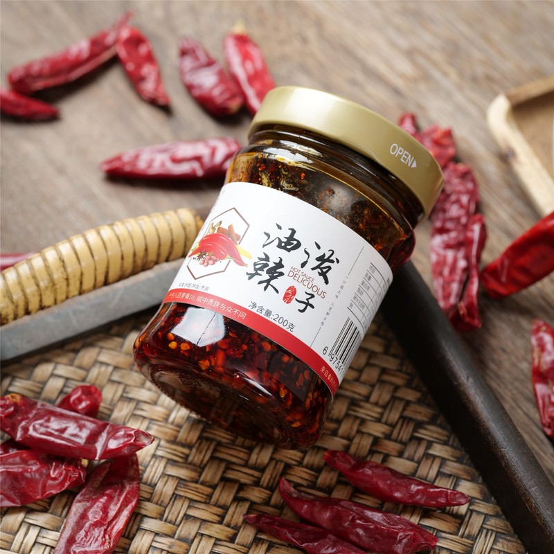 Chins licKING Chilli Oil,Chili Crips Oil,Chinese Chili Oil Crunch,Natural Flavor