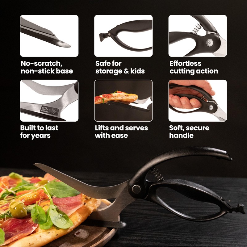 AGG Perforated Pizza Peel - 13x12 inch Stainless Steel Pizza