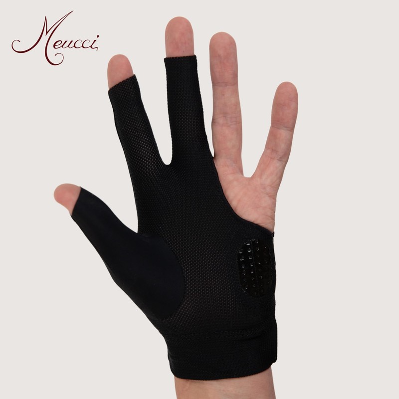 Meucci Elite Stroke Billiard Glove – Black – Right Hand