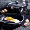 LXLOVESM 2 packs 4'' Square Egg Rings Set with Silicone