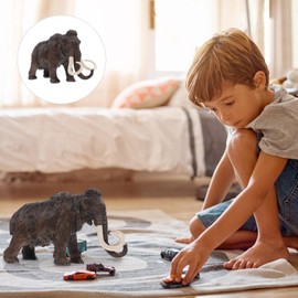Mammoth Figurines Toy Plastic Mammoth Toy Wildlife Elephant Figure Ancient Elephant Model Kids Learning Toy