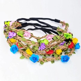 JZK® Flower Hairband Tiara Hair Band for Weddings Brides Bridesmaids Parties, etc.
