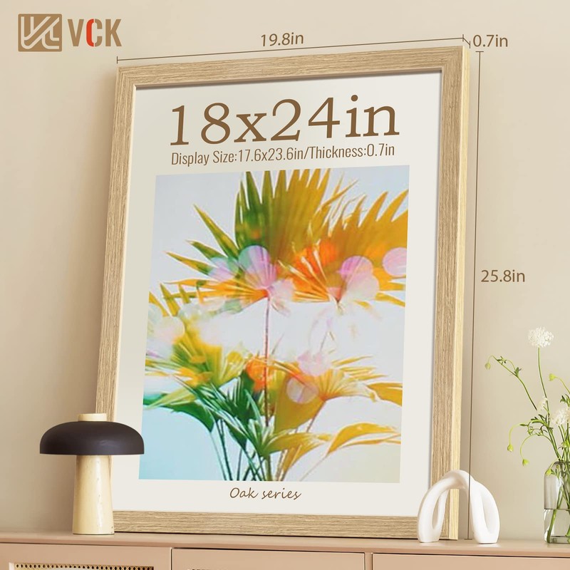 VCK 18x24 Poster Frame Set of 3 - Oak, Natural