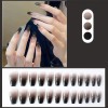 Unbranded Ballet Gradient Black Manicure Lightweight Durable False Nails for