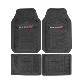 Dodge New 5pc DODGE Car Truck Suv Front Back Rubber Floor Mats / LICENSE PLATE COVER