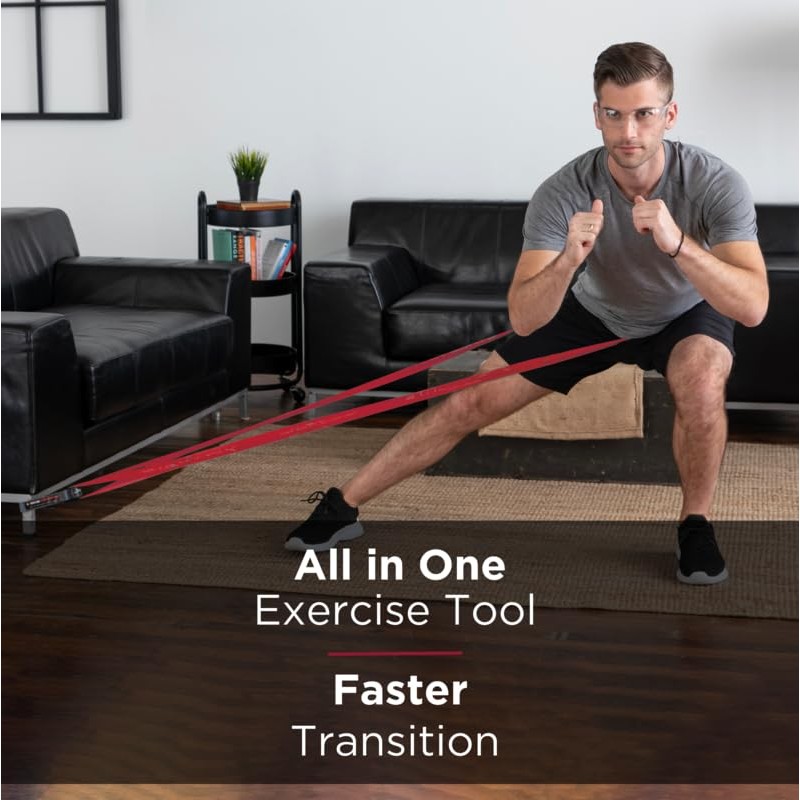 Theraband, CLX 5' Pre-Cut - Red, Medium