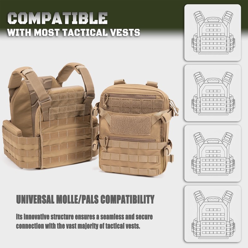 CLTAC ABP Tactical MOLLE Hydration Backpack Military Assault Vest Back