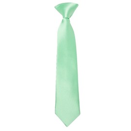 TIES R US Pre Tied Seafoam Green Boys Tie and Pocket Square Set Age 4-7