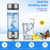 Hydrogen Water Bottle Generator 2pack, Glass Hydrogenated Water Bottles Health