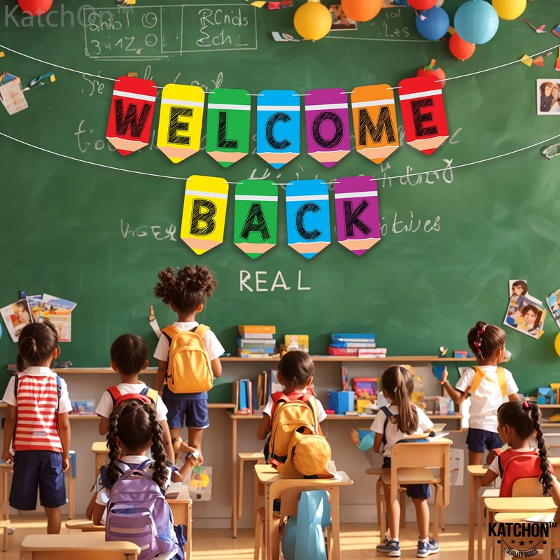 KatchOn, Welcome Back Banner for Classroom Decorations - Large, 10