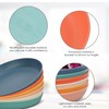 Worephu Lightweight & Unbreakable Dinner Plates Set of 6, Reusable