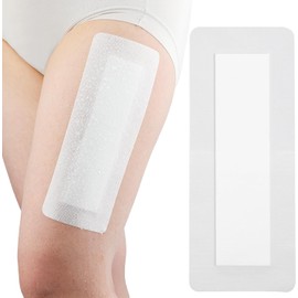 10 Pcs Extra Long Adhesive Island Dressing 4"x14" Bandage Bordered Gauze Pads for Knee Replacement Incision Post Surgery Hip Recovery Back Surgery Breathable Bordered Wounds Cover