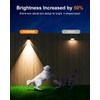 16 Pack Bright Sun Power Fence Lights Outdoor Waterproof with