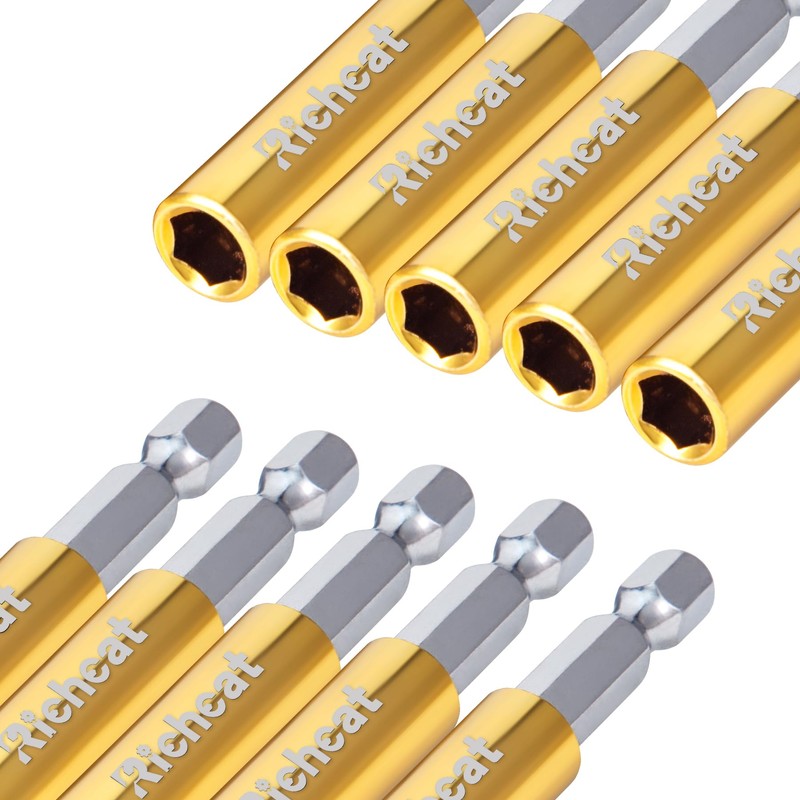 2PCS Strong Magnetic Extension Socket Drill Bit Holder 1/4" Hex