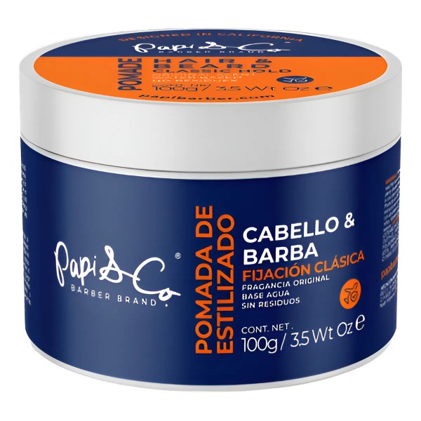 Cera Pomada Para Cabello Y Barba Classic Hold Papi &