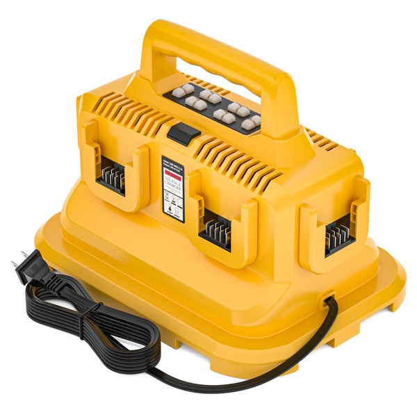 DMMNS 6-Ports Rapid Battery Charger Station,Replacement for Dewalt 20V/60V Battery
