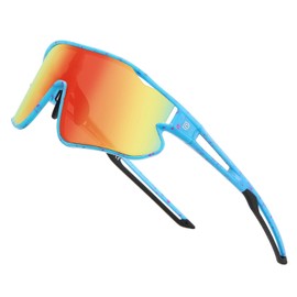 DUCO DK268 Kids Sunglasses, Children's Sunglasses, Baseball, Polarized Sunglasses, Sports, Ultra Lightweight Frame, UV Protection, Running, Cycling, 5 - 12 Years Old, Free size