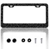 Black Leopard Print License Plate Frame Cheetah Animal Print License