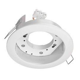 ledscom.de ZOBE II Recessed Ceiling Light, White, Semi-Glossy, Round, 107 mm Diameter, 1x GX53 Max. 25 W, Ceiling Spotlight, Recessed Ceiling Light, Spotlights, Recessed Spotlights