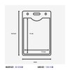 CKB LTD Pack of 10 ID Card Sleeves A7 Transparent