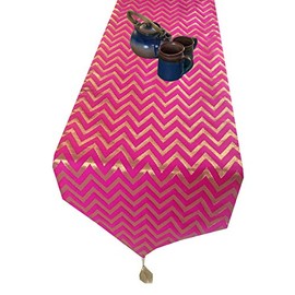 Pinkparrot dopian Silk Multi Colour Table Runner Size 13x72 inch of 1 pc-T 1213