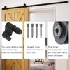 BONIKLUBA 6FT Heavy Duty Sliding Barn Door Hardware Rail Kit
