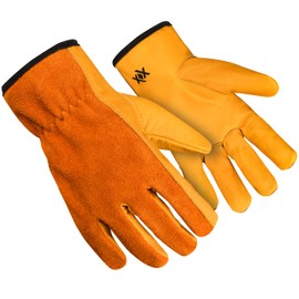 WORK MAXX Gardening Gloves for Men and Women - Tough, Thorn Proof Comfortable Breathable Mens Gardening Gloves – Protective Garden Gloves for Men with Strong Grip (MUSTARD ORCHARD, XL)