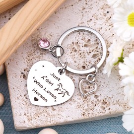 Horse Gifts for Girls, Horse Gifts for Women, Horse Racing Gifts, Horse Lover Gifts, Horse Keyring, Mom Birthday Gifts Horse, Present for Horse Lover Girl, Animal Lovers Gifts for Teenage Brother