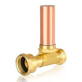 HeSun 1-Pack Straight Water Hammer Arrestor, 3/4-Inch FHT x 3/4-Inch MHT, Copper Hammer Arrestor for Washing Machine