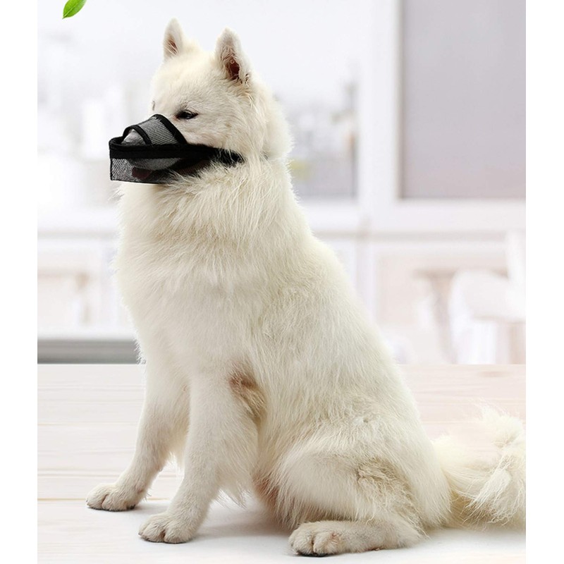CILKUS Nylon Dog Muzzle Air Mesh Breathable for Small Medium