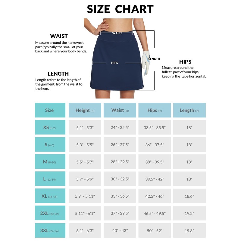BALEAF Women's Running Cotton 5 A-line Skirt, B-Blue