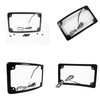 FVMOTO Curved LED License Plate Frame with Illumination Light Compatible