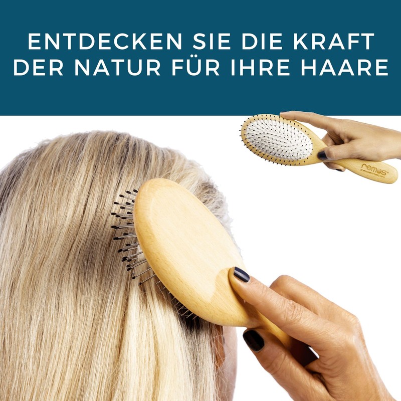 Remos Narrow Hair Brush with Steel Pins and Nubs, Suitable