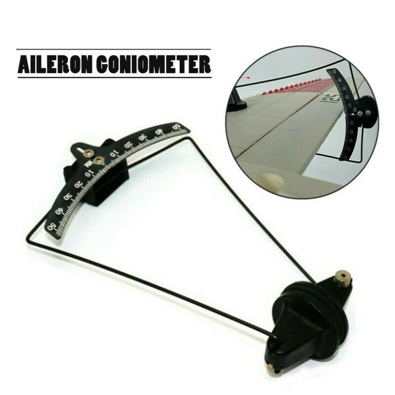 ZEZEFUFU 0-50° Measurement RC Fixed Wing Plane Model Inclinometer Aileron