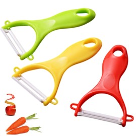 Vegetables Peeler Advanced Ceramic Peeler Plastic Handel-Sharp Rust Prevention -Set of