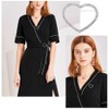 Joyci - Broche Redondo de 2 Piezas con Diamantes de